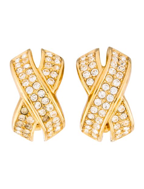 dior earrings australia|christian dior clip on earrings.